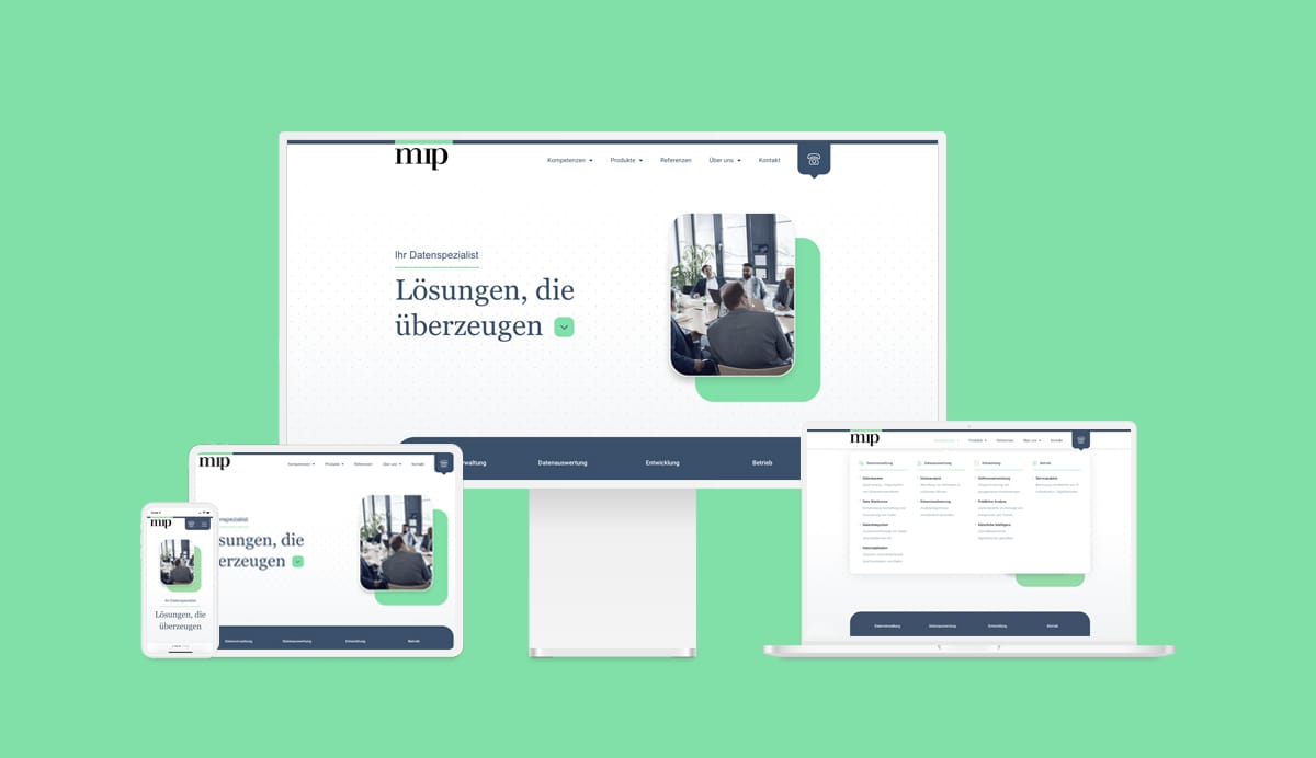 Mip Website Impressionen