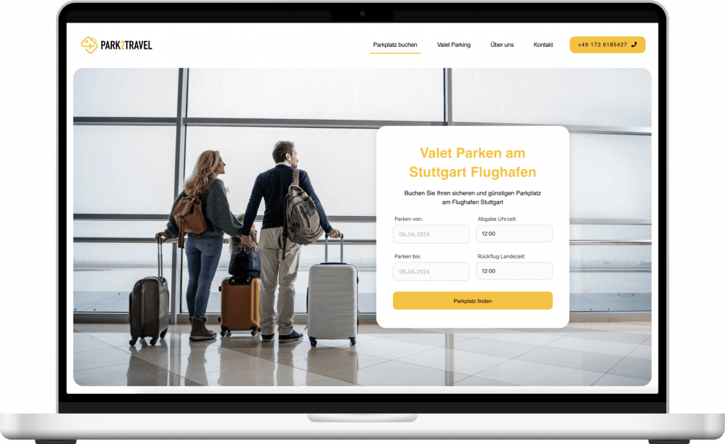 park 2 travel Laptop Mockup